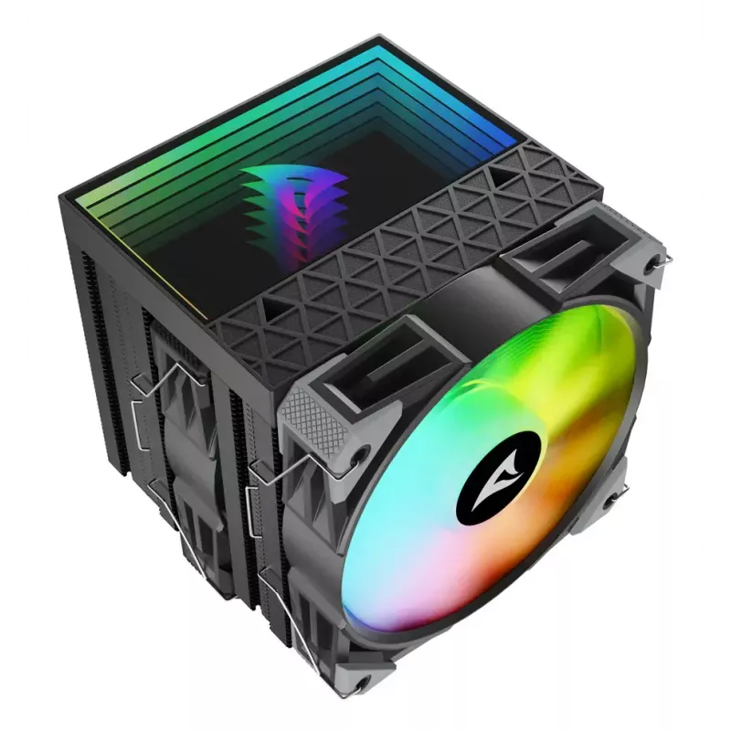 Chłodzenie powietrzne Sharkoon A60 RGB 12 cm 500-1800 RPM czarny