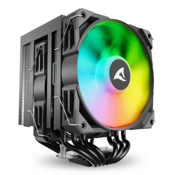 Chłodzenie powietrzne Sharkoon A60 RGB 12 cm 500-1800 RPM czarny