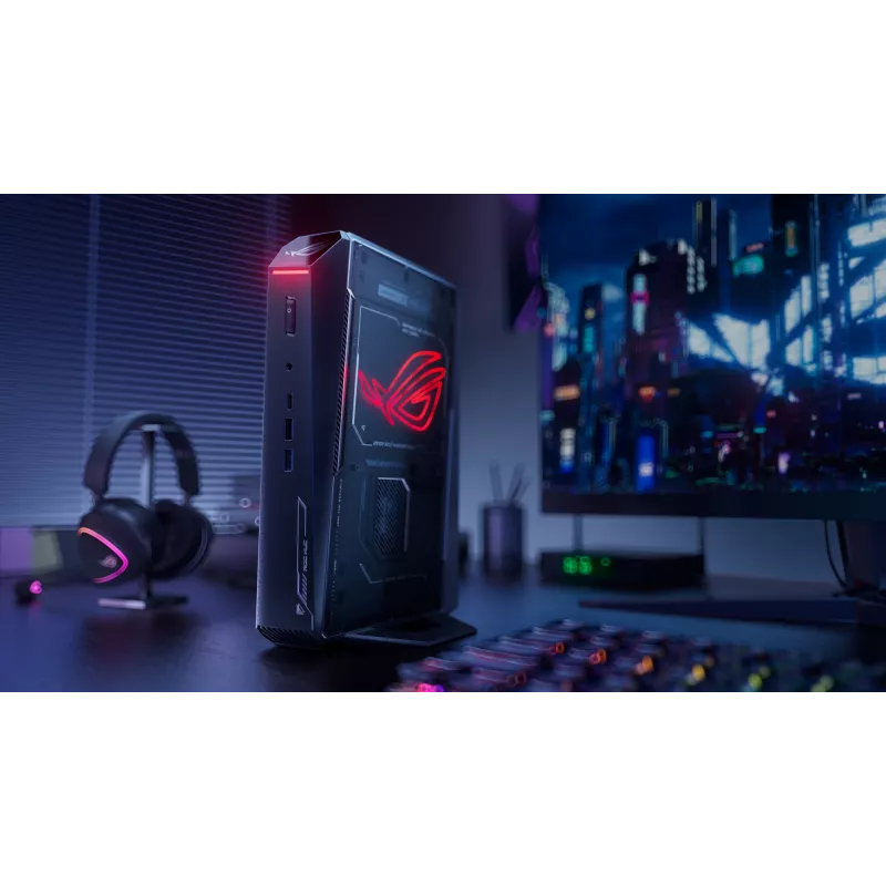 Mini PC ASUS ROG NUC RNUC15JNK9X489A2 — Intel Core Ultra 9 275HX, 32 GB DDR5, 1 TB SSD, NVIDIA GeForce RTX 5070, Windows 11 Home, Czarny