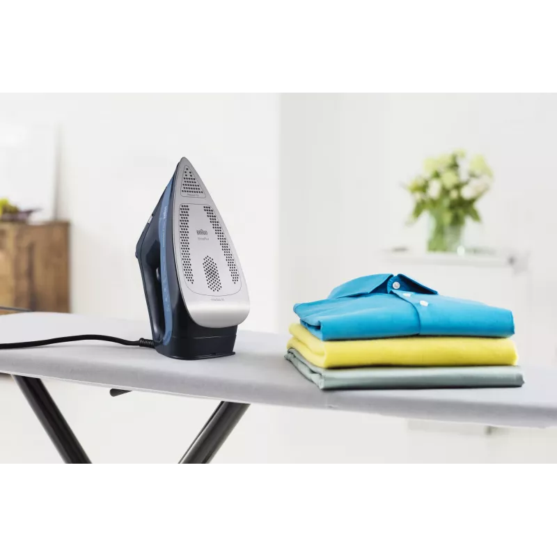 Braun TexStyle 7 Pro Steam Iron, żelazko parowe, SteamGlide Advanced, 2 m, 250 g/min, czarny, 50 g/min