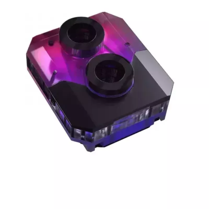 Blok wodny Phanteks EZ-Fit 450 Acrylic miedź POM Czarny srebrny