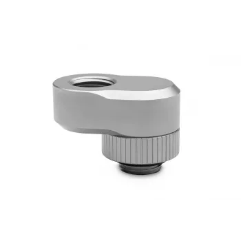 Fitting EK Water Blocks EK-Quantum Torque Rotary Offset 14 — Mosiądz, Satynowa stal/Tytan, Wysokość 21 mm