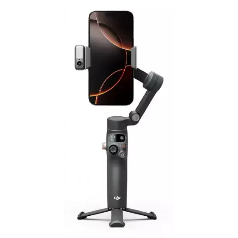 Stabilizator do smartfona DJI Osmo Mobile 8 — Czarny, maks. udźwig 0,3 kg, bateria 3350 mAh, czas pracy 10 h