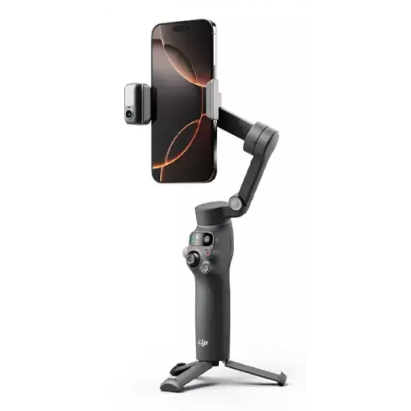 Stabilizator do smartfona DJI Osmo Mobile 8 — Czarny, maks. udźwig 0,3 kg, bateria 3350 mAh, czas pracy 10 h
