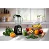 Blender stołowy Tefal BL4358 — 800 W, szklany dzbanek 1,25 l, kruszenie lodu, czarny/szczotkowana stal