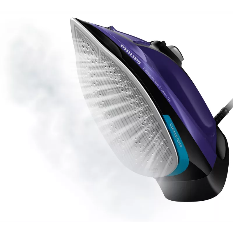 Żelazko parowe Philips PerfectCare GC3925/30 SteamGlide Plus 2500 W Czarny, Fioletowy