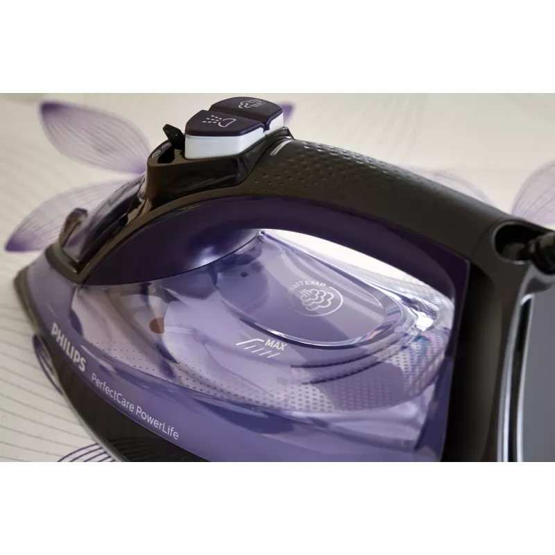 Żelazko parowe Philips PerfectCare GC3925/30 SteamGlide Plus 2500 W Czarny, Fioletowy