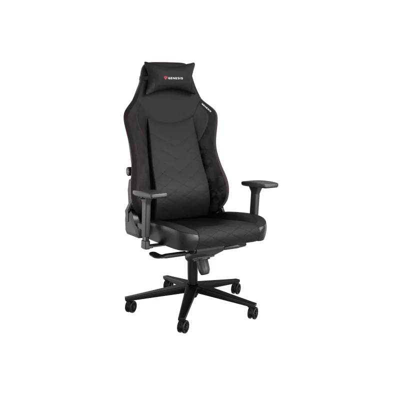 Wyściełane siedzisko GENESIS NITRO 890 G2 Wyściełane oparcie Czarny Wysokość 127-134 cm