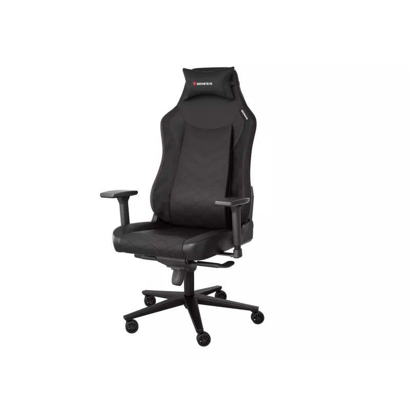 Wyściełane siedzisko GENESIS NITRO 890 G2 Wyściełane oparcie Czarny Wysokość 127-134 cm