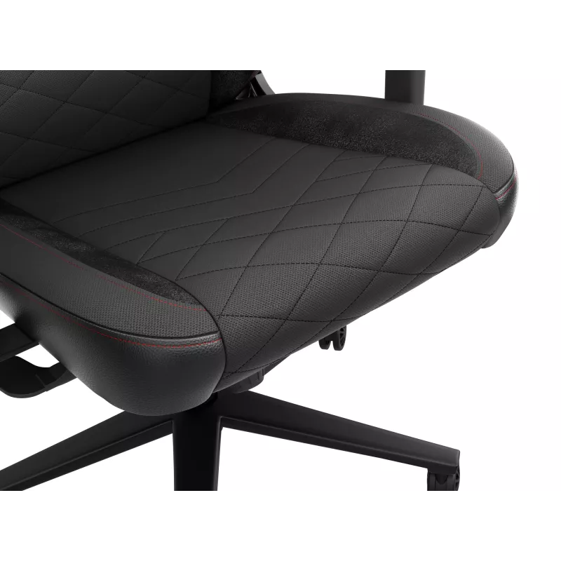 Wyściełane siedzisko GENESIS NITRO 890 G2 Wyściełane oparcie Czarny Wysokość 127-134 cm