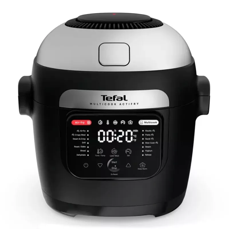 Multicooker Tefal Multicook Actifry MY741CF0, 6 L, 1334 W, stal nierdzewna/czarny