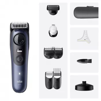 Trymer do brody Braun BeardTrimmer 7 BT7540 0,5-20 mm Bateryjny Czarny Niebieski