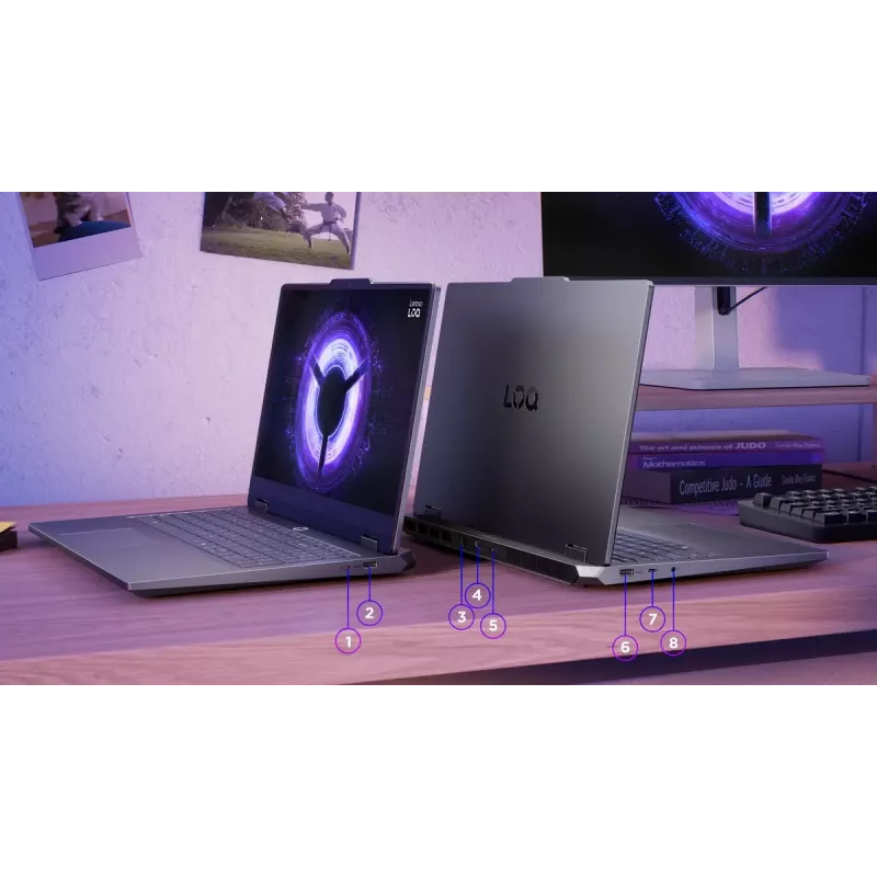 Laptop Lenovo LOQ 15IRX10 — 15,6 cala FHD IPS antyrefleksyjny, Intel Core i5-13450HX, 16 GB DDR5, 1 TB SSD, NVIDIA GeForce RTX 5060 8 GB, Windows 11 Home