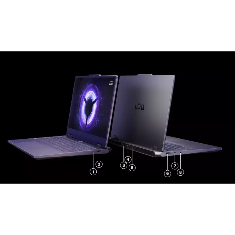 Laptop Lenovo LOQ 15IRX10 — 15,6 cala FHD IPS antyrefleksyjny, Intel Core i5-13450HX, 16 GB DDR5, 1 TB SSD, NVIDIA GeForce RTX 5060 8 GB, Windows 11 Home