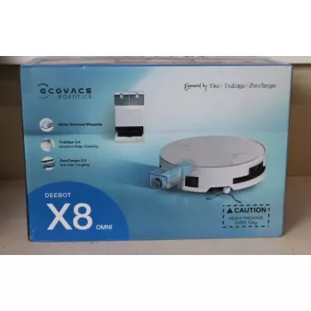 Robot odkurzający Ecovacs DEEBOT X8 OMNI (USZKODZONE OPAKOWANIE, UŻYWANY, BRUDNY, ZARYSOWANIA)
