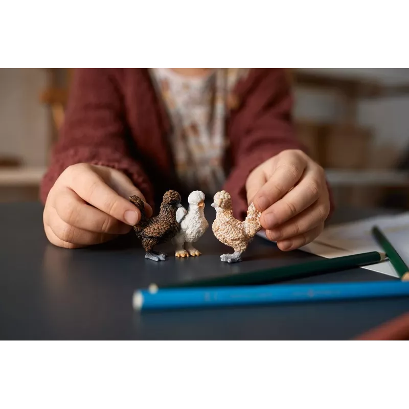 Figurki zabawkowe Schleich FARM WORLD Kurze przyjaciółki Wielokolorowy 42574