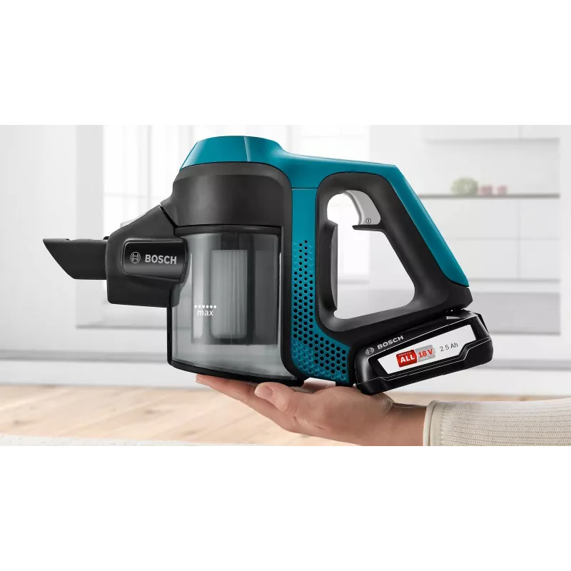 Bosch Serie 6 BBS611LAG odkurzacz pionowy/szczotka elektryczna 2-w-1 odkurzacz pionowy Bateria Na sucho Bezworkowy 0,3 l Niebieski 2,5 Ah