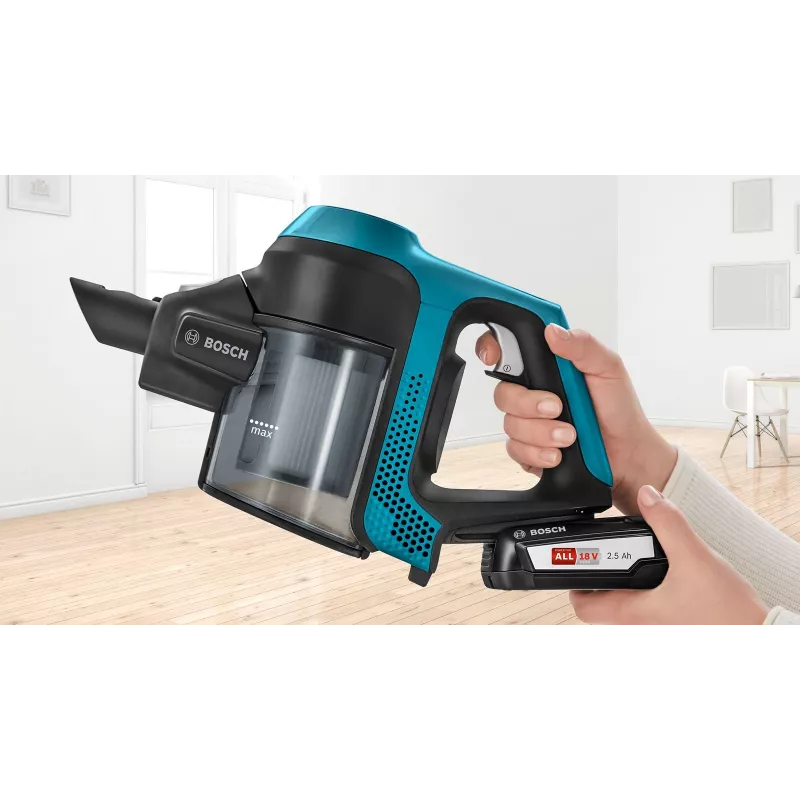 Bosch Serie 6 BBS611LAG odkurzacz pionowy/szczotka elektryczna 2-w-1 odkurzacz pionowy Bateria Na sucho Bezworkowy 0,3 l Niebieski 2,5 Ah