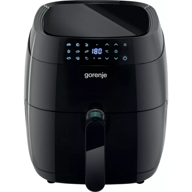Frytownica beztłuszczowa Gorenje AF1409DB — pojemność 3,2 l, 1400 W, wyświetlacz LED, min. temp. 90 °C, czarna