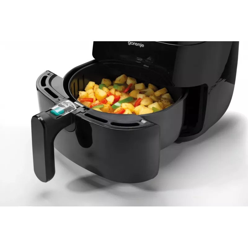 Frytownica beztłuszczowa Gorenje AF1409DB — pojemność 3,2 l, 1400 W, wyświetlacz LED, min. temp. 90 °C, czarna