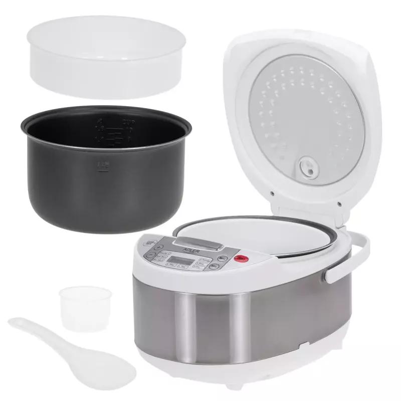 Multicooker Adler AD 6420 — 700 W, pojemność 3,25 L, 6 programowalnych programów, wyświetlacz LED