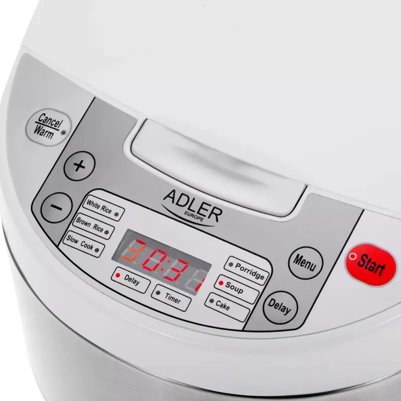 Multicooker Adler AD 6420 — 700 W, pojemność 3,25 L, 6 programowalnych programów, wyświetlacz LED