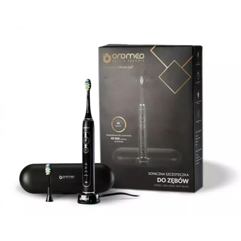 Szczoteczka do zębów ORO-MED Oro-Sonic Next Czarny