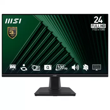 Monitor LCD MSI Pro MP245G 23,8 cala Full HD (1920×1080), IPS, 4 ms, 300 cd/m², VESA, wbudowane głośniki