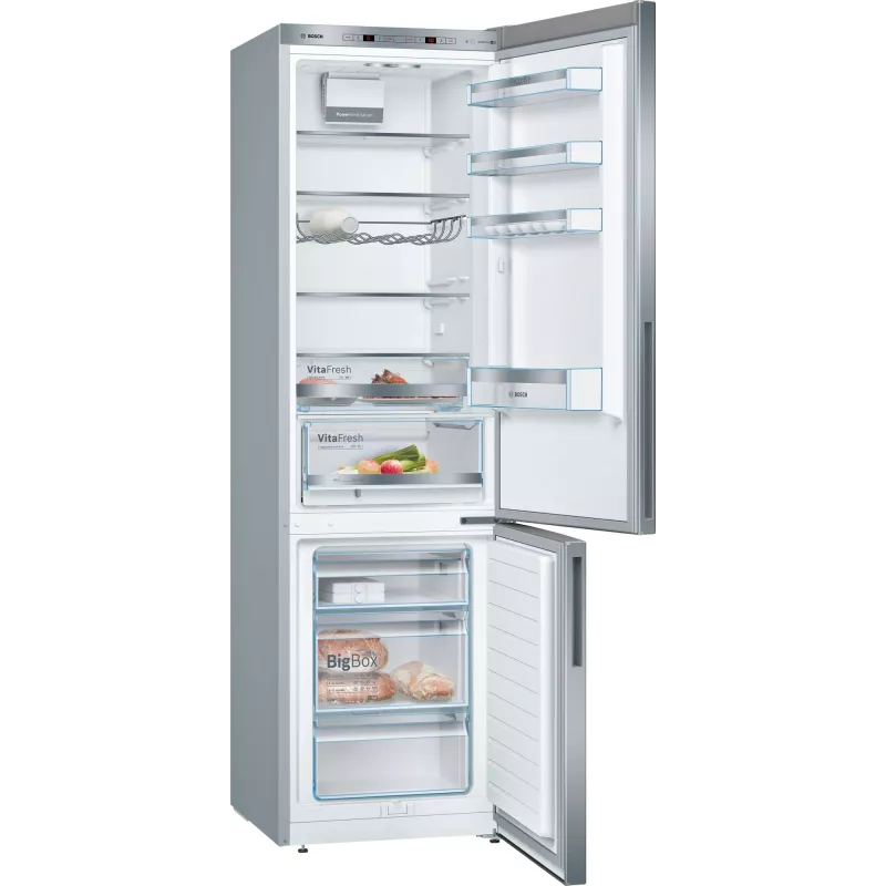 Bosch Serie 6 KGE39AICA Chłodziarko-zamrażarka wolnostojąca 343 L Stal nierdzewna