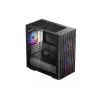 Obudowa PC DeepCool MATREXX 40 3FS Micro Tower — Micro ATX/Mini-ITX, szkło hartowane, obsługa 3x140/2x120 wentylatorów, GPU do 320 mm, 2x3,5 cala + 2x2,5 cala, czarna