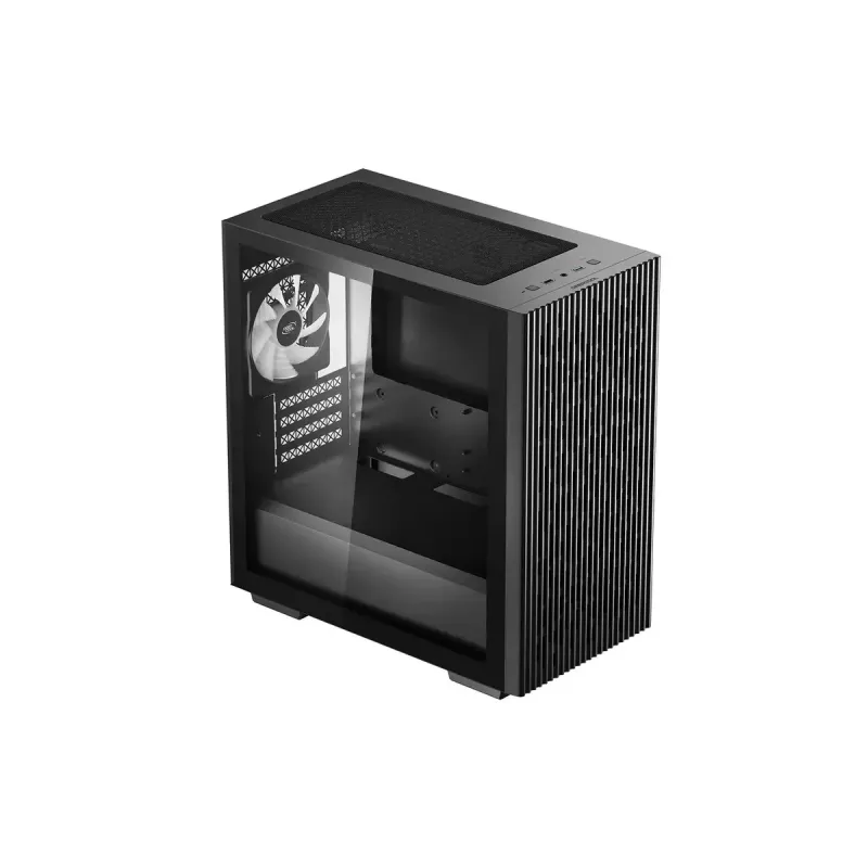 Obudowa PC DeepCool MATREXX 40 3FS Micro Tower — Micro ATX/Mini-ITX, szkło hartowane, obsługa 3x140/2x120 wentylatorów, GPU do 320 mm, 2x3,5 cala + 2x2,5 cala, czarna