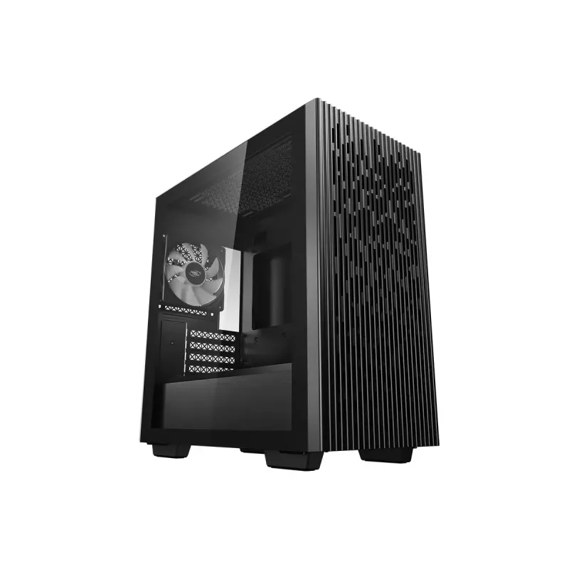 Obudowa PC DeepCool MATREXX 40 3FS Micro Tower — Micro ATX/Mini-ITX, szkło hartowane, obsługa 3x140/2x120 wentylatorów, GPU do 320 mm, 2x3,5 cala + 2x2,5 cala, czarna