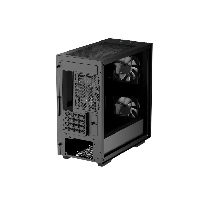Obudowa PC DeepCool MATREXX 40 3FS Micro Tower — Micro ATX/Mini-ITX, szkło hartowane, obsługa 3x140/2x120 wentylatorów, GPU do 320 mm, 2x3,5 cala + 2x2,5 cala, czarna