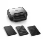 Tefal SW383D10 opiekacz do kanapek 700 W Czarny, Stal nierdzewna