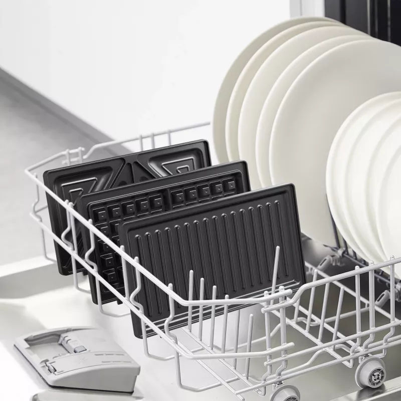 Tefal SW383D10 opiekacz do kanapek 700 W Czarny, Stal nierdzewna