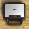 Tefal SW383D10 opiekacz do kanapek 700 W Czarny, Stal nierdzewna