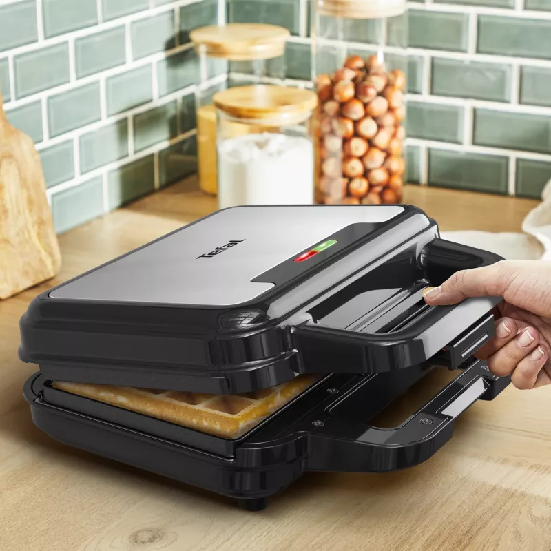 Tefal SW383D10 opiekacz do kanapek 700 W Czarny, Stal nierdzewna