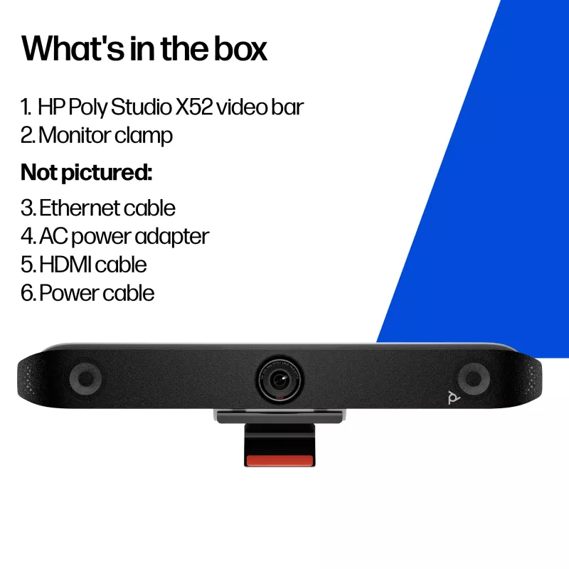 Grupowy system wideokonferencyjny POLY Studio X52 4K Ultra HD 60 fps