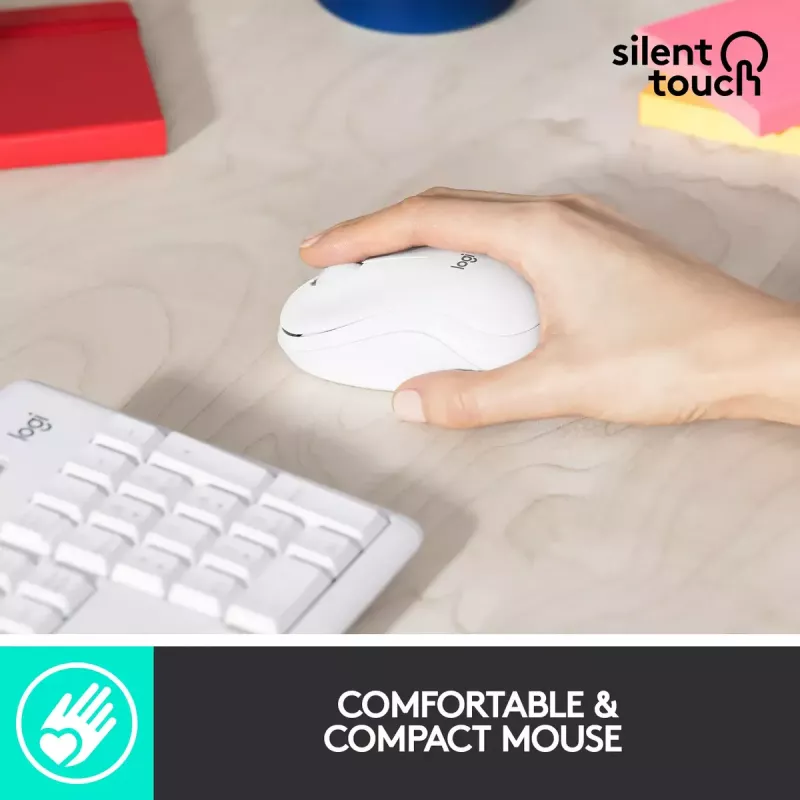 Bezprzewodowy zestaw klawiatury i myszy Logitech MK295 Silent
