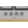 Wbudowana płyta gazowa Bosch Serie 4 PGH6B5K90, 4-strefowa, stal nierdzewna, 60 cm, pokrętła obrotowe, palnik wok