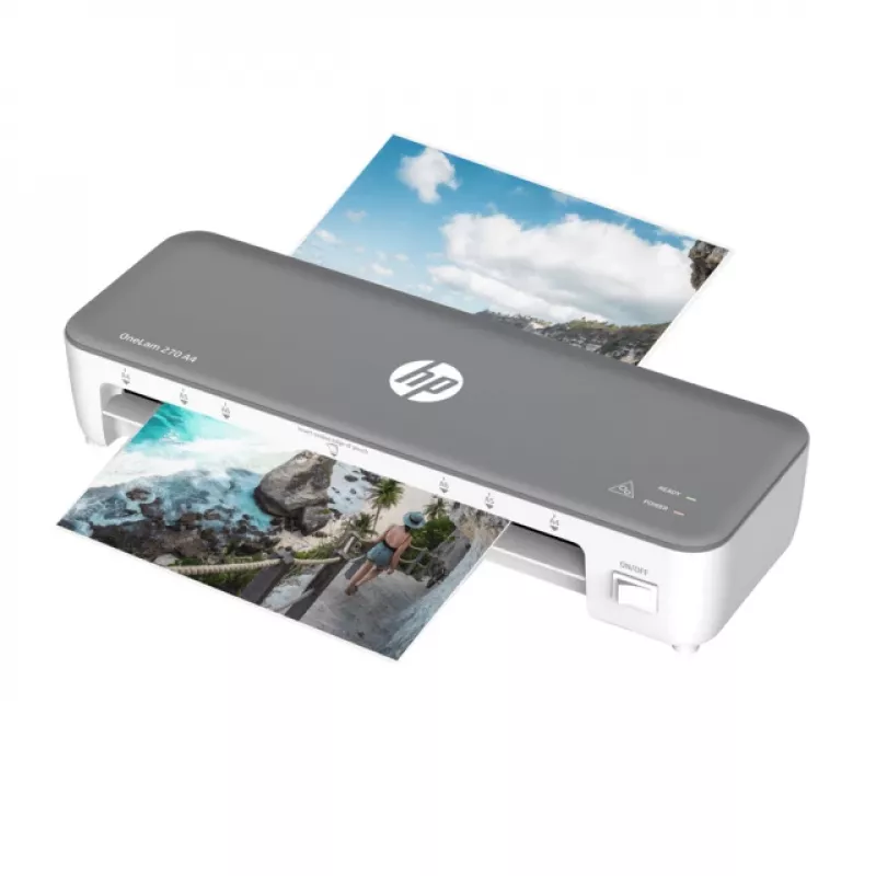 HP OneLam 270 A4 Laminator na gorąco 270 mm/min Szary, Biały