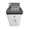 Niszczarka HP ONESHRED Auto 200CC — automatyczne podawanie 200 arkuszy, ścinki mikro P-4, kosz 28 l, biało-szara