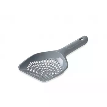 Szufelka do żwirku Savic Micro 225×115×45 mm plastikowa dla kotów, szara