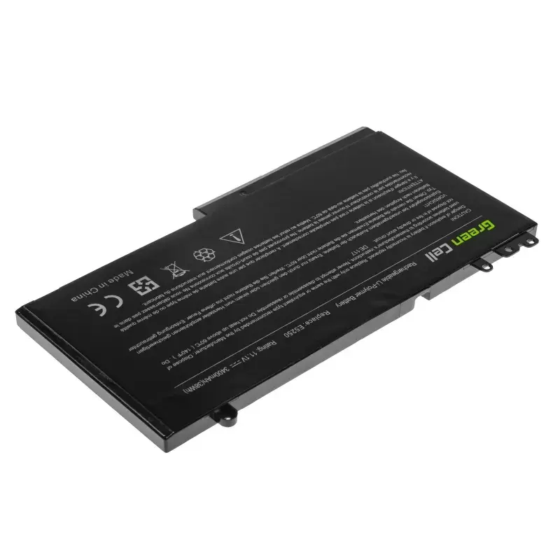 Bateria zielony Cell DE117 do DELL Latitude 11 3150/3160, 12/ E5250/E5270 — LiPo 11,1 V 3400 mAh, 4 ogniwa, czarna