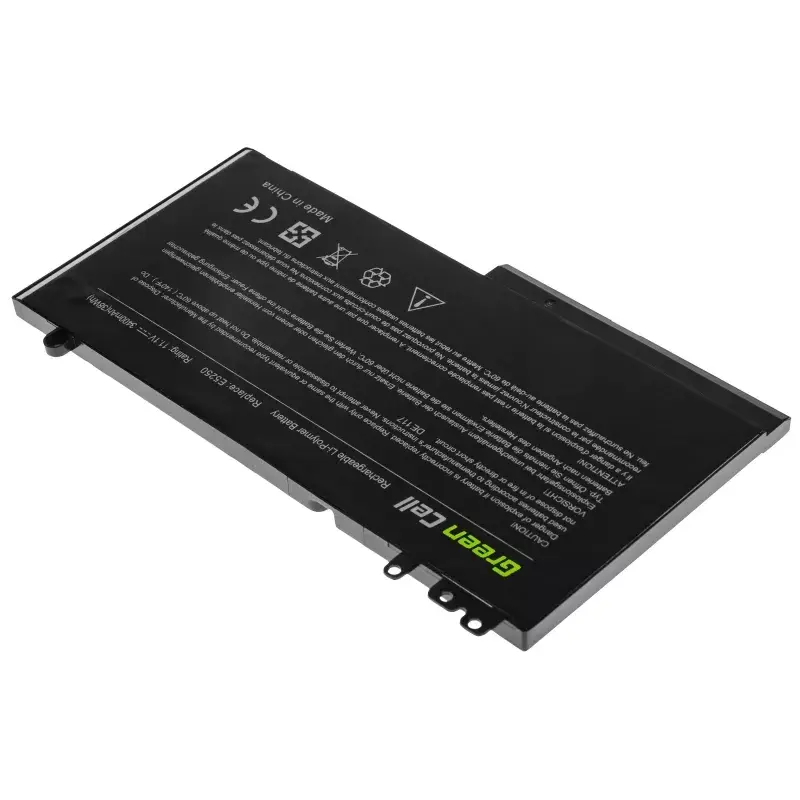Bateria zielony Cell DE117 do DELL Latitude 11 3150/3160, 12/ E5250/E5270 — LiPo 11,1 V 3400 mAh, 4 ogniwa, czarna