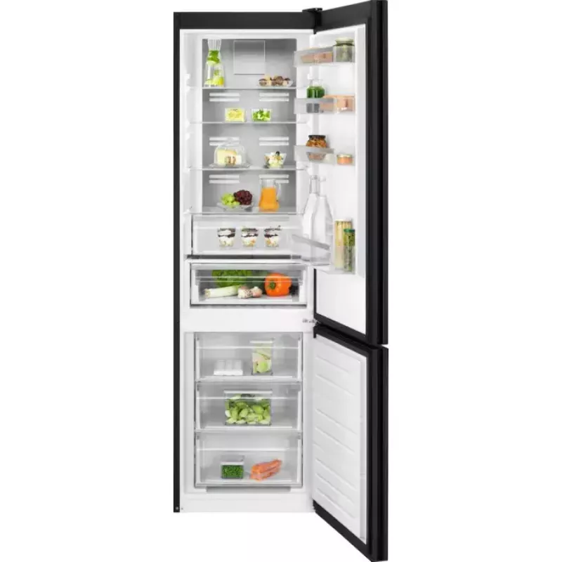 Electrolux LNT7ME36K2 chłodziarko-zamrażarka, 367 l (chłodziarka 266 l, zamrażarka 101 l), zamrażarka na dole, No Frost, klasa energetyczna E, czarna