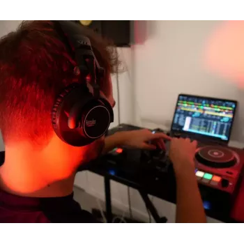 Słuchawki Hercules HDP DJ60 przewodowe nauszne z pałąkiem na głowę do muzyki czarne