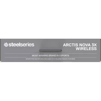 Zestaw słuchawkowy STEELSERIES Arctis Nova 3X Wireless — binaural over-ear headset, Bluetooth 5.3, 2.4 GHz RF, bateria 40 h, USB-C