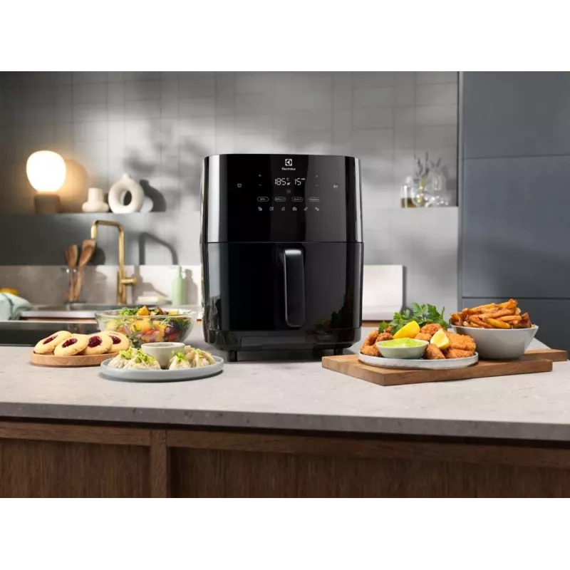Electrolux EAF7SB Pojedyncza 6,9 L Wolnostojąca 1700 W Frytkownica na gorące powietrze Czarny