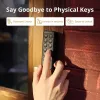 Inteligentny zamek do drzwi SwitchBot Keypad Touch — dostęp za pomocą kodu i odcisku palca, czarny, baterie CR123A, bezprzewodowy, 38×36×112 mm